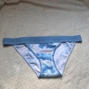 Blue and white tye dye bikini style underwear
